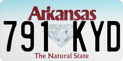 AR license plate 791KYD