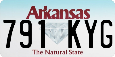 AR license plate 791KYG