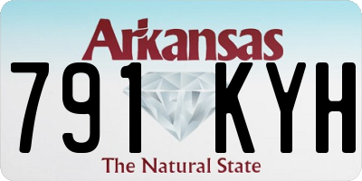 AR license plate 791KYH