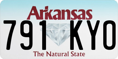AR license plate 791KYO