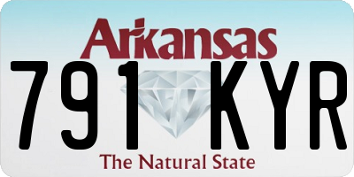 AR license plate 791KYR