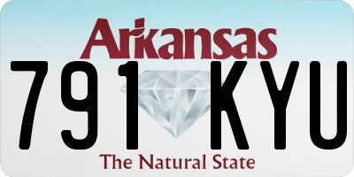AR license plate 791KYU