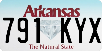 AR license plate 791KYX