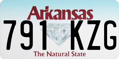 AR license plate 791KZG