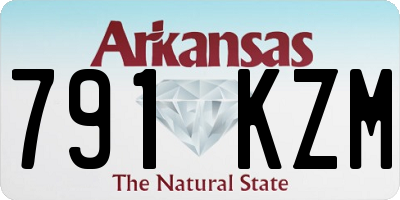 AR license plate 791KZM