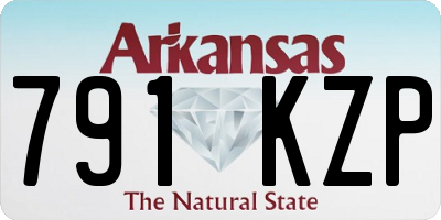 AR license plate 791KZP