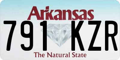 AR license plate 791KZR