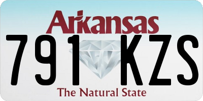 AR license plate 791KZS