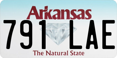 AR license plate 791LAE