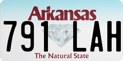 AR license plate 791LAH