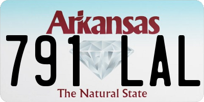 AR license plate 791LAL
