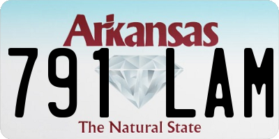 AR license plate 791LAM
