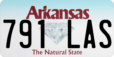 AR license plate 791LAS