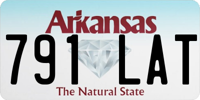 AR license plate 791LAT