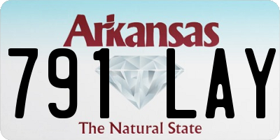 AR license plate 791LAY