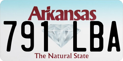 AR license plate 791LBA
