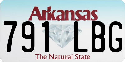 AR license plate 791LBG