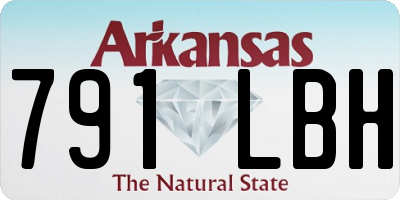 AR license plate 791LBH