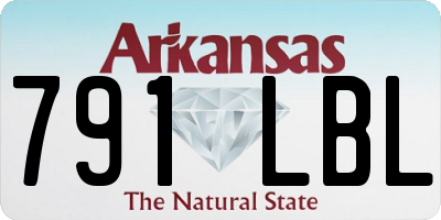 AR license plate 791LBL