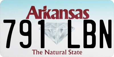 AR license plate 791LBN