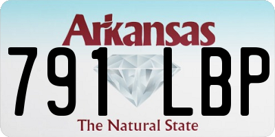 AR license plate 791LBP