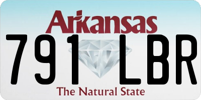 AR license plate 791LBR