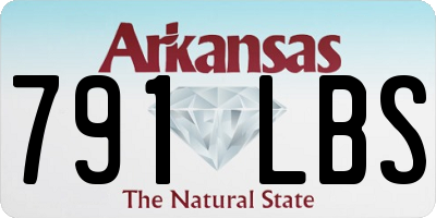 AR license plate 791LBS