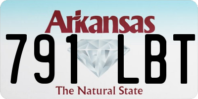 AR license plate 791LBT
