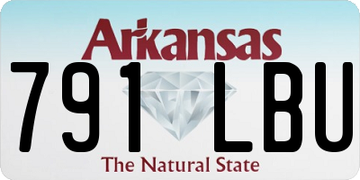 AR license plate 791LBU