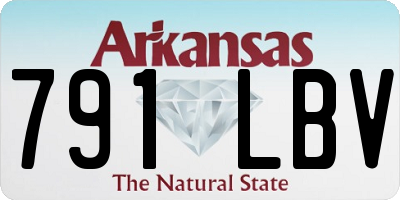 AR license plate 791LBV