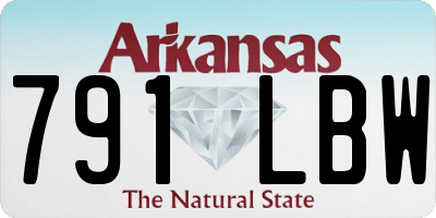 AR license plate 791LBW