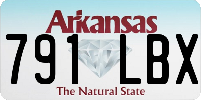 AR license plate 791LBX