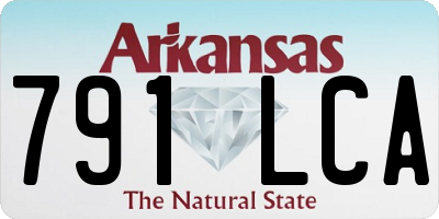 AR license plate 791LCA
