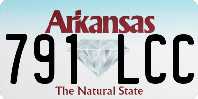 AR license plate 791LCC