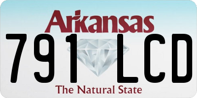 AR license plate 791LCD
