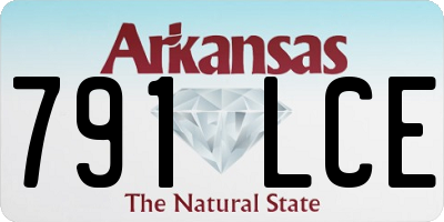 AR license plate 791LCE