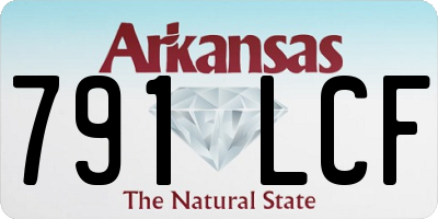 AR license plate 791LCF