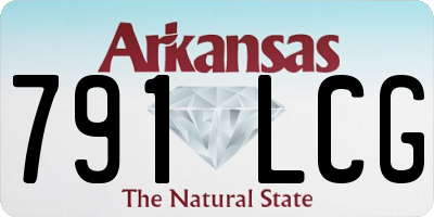 AR license plate 791LCG