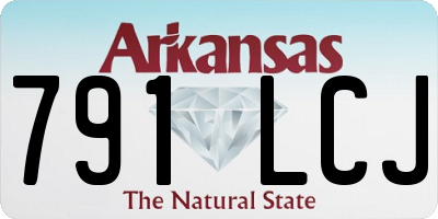 AR license plate 791LCJ