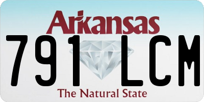 AR license plate 791LCM