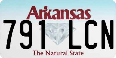AR license plate 791LCN