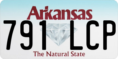 AR license plate 791LCP
