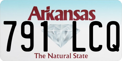 AR license plate 791LCQ