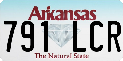 AR license plate 791LCR