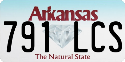 AR license plate 791LCS
