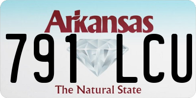 AR license plate 791LCU