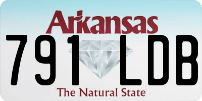 AR license plate 791LDB