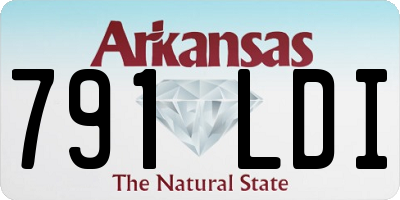 AR license plate 791LDI