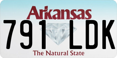 AR license plate 791LDK