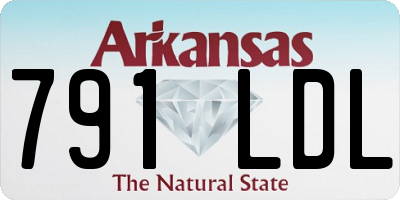 AR license plate 791LDL